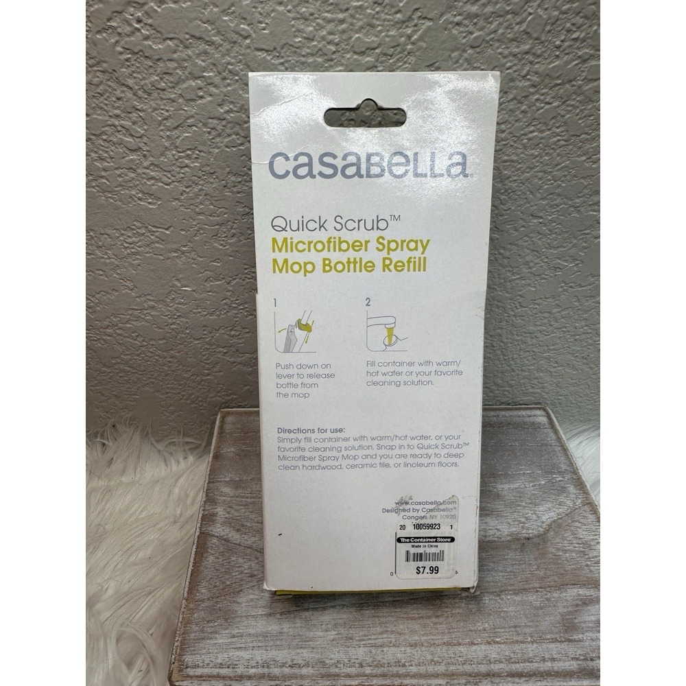 $15 🌙 Casabella QUICK SCRUB 14oz Refillable Bottle Replacement Mop 17700 NEW - Picture 2 of 4